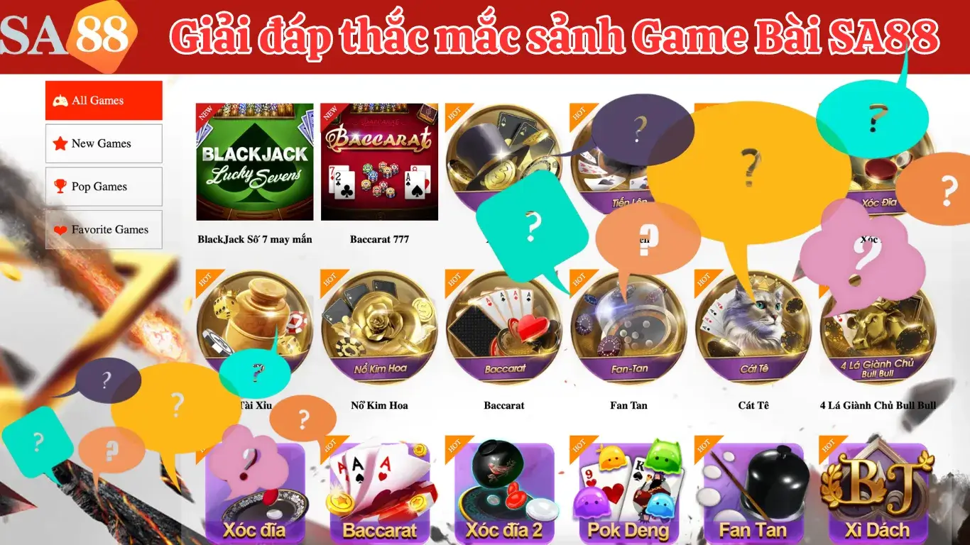 FAQ – Giải đáp thắc mắc phổ biến về Game bài SA88