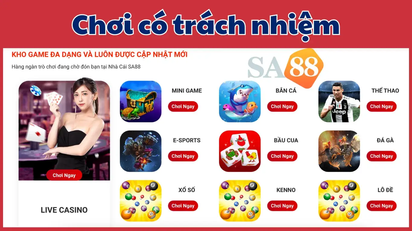 Như thế nào là chơi có trách nhiệm tại nhà cái SA88