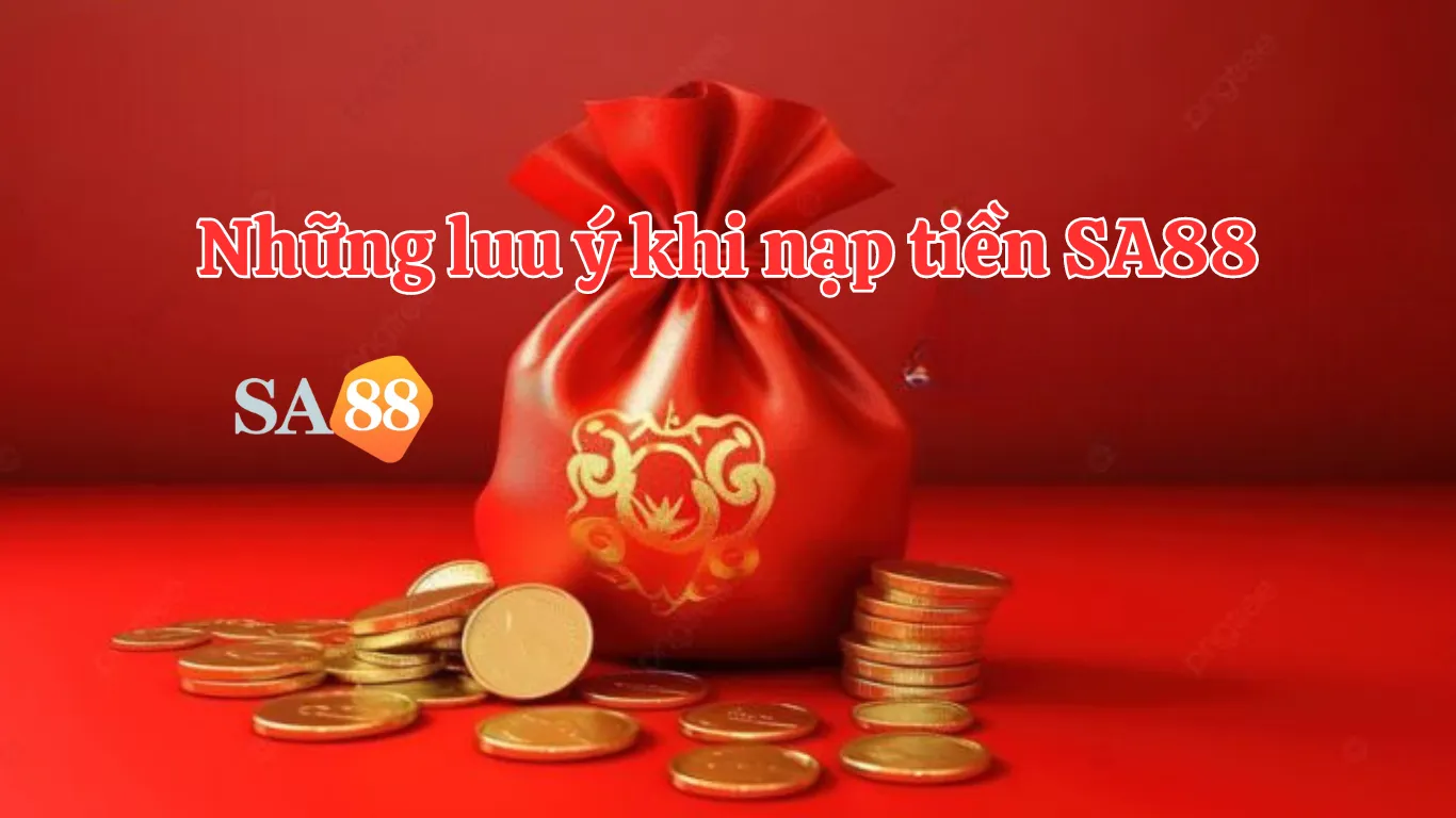 Những điều cần lưu ý khi nạp tiền SA88